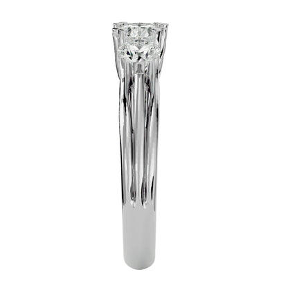 Teresa split prong diamond engagement ring