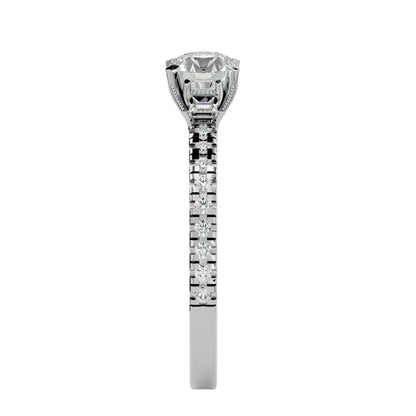 Ying side princess diamond engagement ring