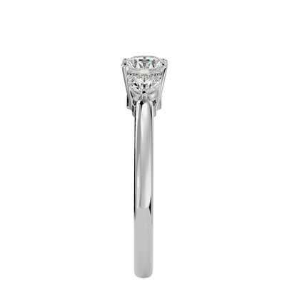 Yuexin side round diamond engagement ring