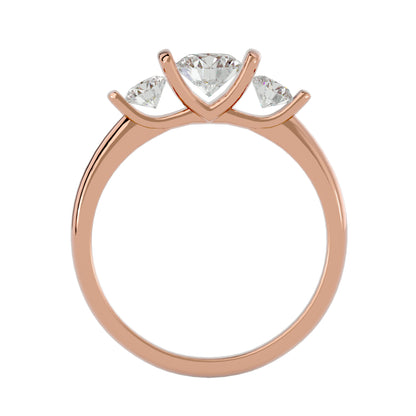 Shan three stone diamond engagement ring