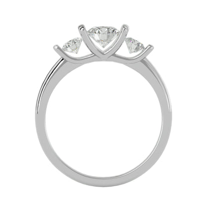 Shan three stone diamond engagement ring