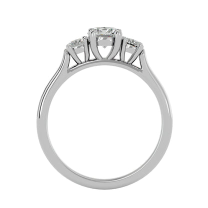 Ting three stone diamond engagement ring