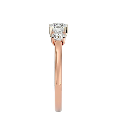 Huong three stone diamond engagement ring