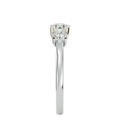 Huong three stone diamond engagement ring