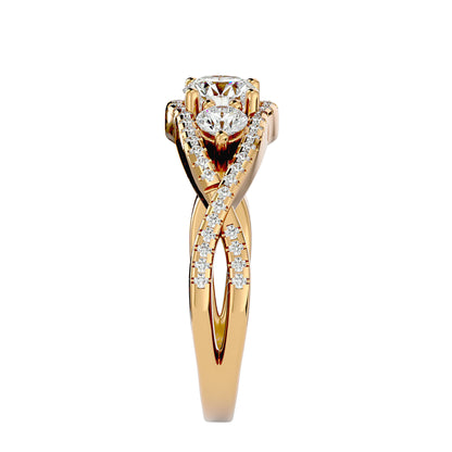 Diep three stone diamond engagement ring