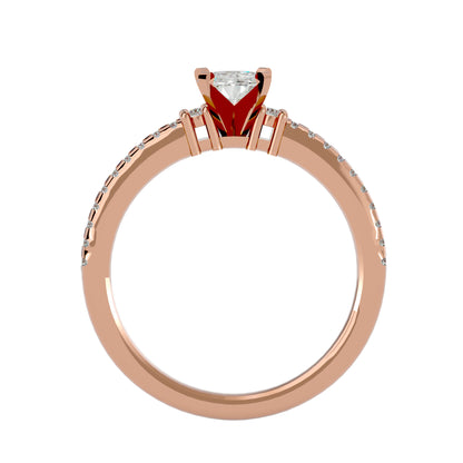 Ichika side round diamond engagement ring