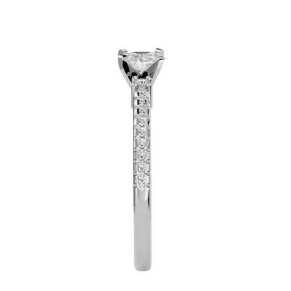 Ichika side round diamond engagement ring