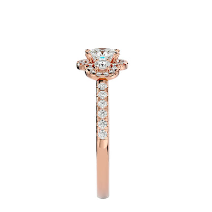 Sayuri three stone diamond engagement ring